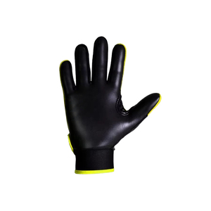Unisex Outdoor Sports Gloves <b>Full</b> Finger PU Material Non <b>Slip</b> Yellow Black Hook And Loop Closure All Seasons - Product Image 6