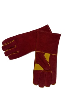 14 Inches Cow Split Leather <b>Long</b> Safety Working Welding <b>Gloves</b> for Welder safety leather work <b>gloves</b> - Product Image 3