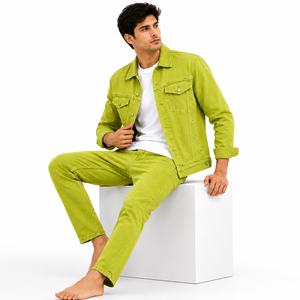 Veste en jean moderne pour homme offrant une coupe confortable, une construction durable et un aspect classique, idéale pour un usage quotidien. - Product Image 6