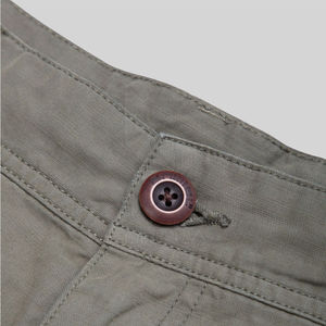 Pantalones Cortos Cargo para Hombre, 100% Algodón, Cierre con Cordón, Diseño Sólido, Estilo Vintage, Transpirables, Cintura Media, para Trabajo, Senderismo y Uso Diario - Product Image 6