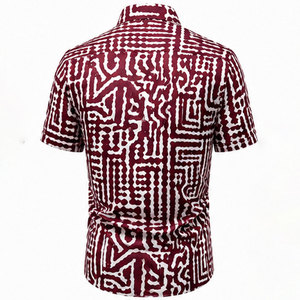 Camisa Elegante con Estampado Floral para Hombre, con Tela de Mezcla de Algodón Transpirable y Apariencia Casual y Elegante - Product Image 2