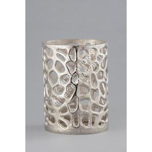 Portavelas Decorativo de Aluminio, Diseño Moderno Tipo Huracán, Ligero, Portátil, Hecho a Mano, para Navidad y Pascua - Product Image 1
