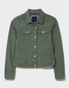 Chaqueta vaquera de mujer con cinturón, estilo gabardina, abrigo largo de mezclilla, look sofisticado - Product Image 5