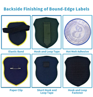 Écussons et badges personnalisés pour vêtements, brodés avec logos scolaires et de dessins animés, étiquettes en tissu polyester tissé et cousues (en rouleau)