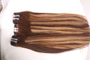 Extensiones de Cabello Liso con Punta Plana Anh Hair C12, Cabello Remy Vietnamita 100% Natural, 100g, Castaño Cálido, Doble Trama, Tejido a Máquina - Product Image 5