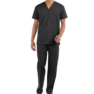 Unisex Custom Eco-Friendly Nursing Scrubs <b>Set</b> Stretch Breathable Spandex Beauty Salon Scrub Suits <b>Doctors</b> Nurses XL Size 2026 - Product Image 1