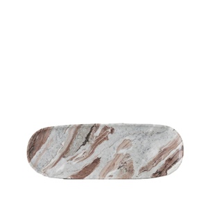 Unique <b>oval</b> Shape brown Marble Display Tray Luxury Modern Stone Tray <b>Coffee</b> <b>Table</b> Organizer Decorative Home Decor Hot Selling - Product Image 1