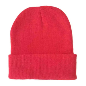 Unisex Solid Color Winter Beanie <b>Hat</b> 100% Acrylic Knitted Street Style Adult Size Cuffed Design Breathable Waterproof Outdoor - Product Image 6
