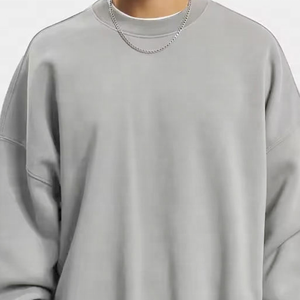 Sudadera con capucha de algodón 100% de peso pesado para hombre, duradera, de cuello redondo, talla grande, nueva llegada, muy demandada. - Product Image 2