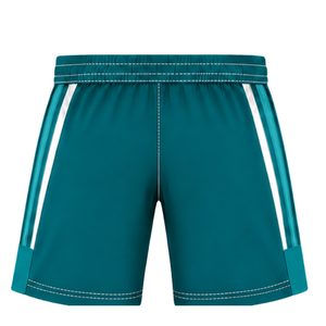 Conjunto de Camiseta y Pantalones Cortos de Rugby en Blanco y Verde Azulado, Cuello en V, Uniforme de Equipo, Transpirable, Ligero, Personalizable, Ropa Deportiva de Entrenamiento - Product Image 5