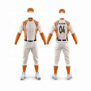 Maillot de baseball personnalisé pour hommes avec nom et numéros d'équipe, respirant, séchage rapide, grande taille, col rond, uniforme de sport actif - Product Image 5