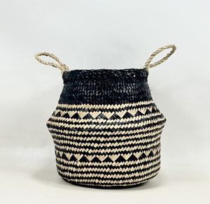 Haute qualité écologique naturel jonc de mer ventre panier planteur panier meilleure vente articles divers panier du Vietnam - Product Image 2