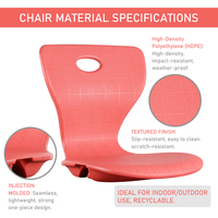 Accessoires pour chaise en plastique, coque de siège moulée par soufflage