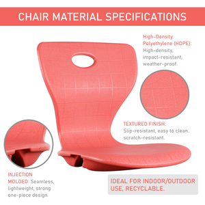 Accessoires pour chaise en plastique, coque de siège moulée par soufflage - Product Image 3