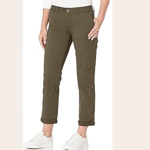 Verde Oliva 2024 nueva tendencia color y tamaño personalizado mujeres Golf chino pantalones secado rápido transpirable Casual Chino Slim Fit traje pantalón - Product Image 1