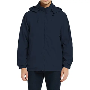 Veste coupe-vent imperméable de haute qualité en polyester et nylon pour homme, logo personnalisé pour le printemps et l'automne - Product Image 2