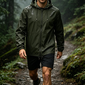 Men <b>Lightweight</b> Windbreaker <b>Jacket</b> <b>Summer</b> Fashionable Water-resistant Outdoor Gear Custom Logo Wholesale Windbreaker <b>Jacket</b> Men - Product Image 6