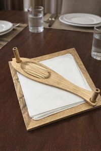 Wooden Tissue Holder Box for <b>Car</b> Kitchen Dining <b>Table</b> Restaurant Home Decor Rectangular Napkin Tissue Paper Organizer - Product Image 5