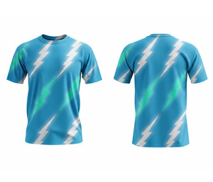 เสื้อยืดแบบซับลิเมชั่นสั่งทำจำนวนมาก |   ไซส์ผู้ชาย ผู้หญิง และเยาวชน |   ชุดกีฬาฝึกซ้อมน้ำหนักเบา แห้งเร็ว - Product Image 3