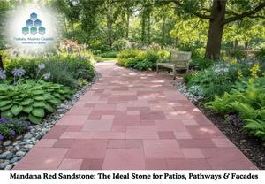 Adoquines de Piedra Arenisca Roja Naturales/Cortados a Mano/Cortados a Máquina/Alisados para Uso en Oficinas y Comercios - Product Image 2