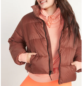 Hot Selling Women Crop Puffer Jacket Casual winter warm Outdoor Fashion Quilted Cropped Puffer Jacket - Product Image 2