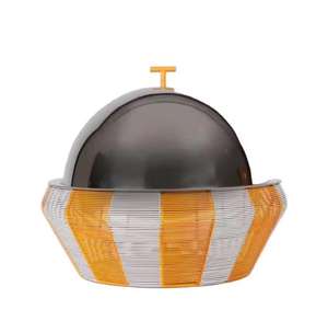 Olla de Acero Inoxidable de Lujo con Tapa Decorativa y Base Verde, Olla para Servir Buffet, Vajilla para Hoteles, Restaurantes y Catering - Product Image 4