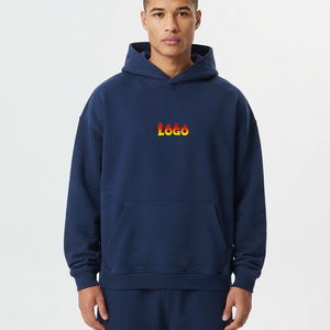 Wholesale 500 GSM Cotton Blank <b>Plain</b> Pullover Luxury <b>Hoodie</b> For <b>Men</b> Custom Oversized Street wear Heavyweight Autumn Wear - Product Image 1