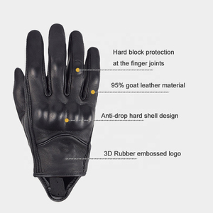 Gants de vélo en cuir, longueur poignet, thermiques, non doublés, décontractés, compatibles avec les écrans tactiles, pour le cyclisme, l'hiver et les activités de plein air - Product Image 5