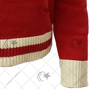 V neck High Quality <b>Long</b> Sleeves <b>cardigan</b> sweater <b>men's</b> chenille logo front - Product Image 4