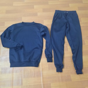 Ensemble de survêtement deux pièces pour homme, en molleton de laine, respirant, respectueux de l'environnement, à taille élastique, motif pierre 100% - Product Image 6