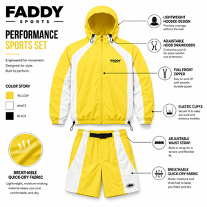 Custom Wholesale Hooded Windbreaker Jacket and <b>Shorts</b> Nylon Tracksuit Sportswear Set for <b>Men</b> - Product Image 6