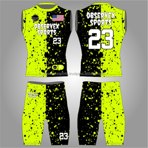 7v7 Uniform High Quality <b>Compression</b> 7on7 Uniform Set Jersey And Shorts Flag Football Uniforms - Product Image 1