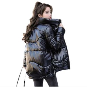 Hot Sales Designer Ladies Padded Winter <b>Bubble</b> <b>Coat</b> Clothes Custom Warm Pu Leather Puffer Jacket for Women - Product Image 4