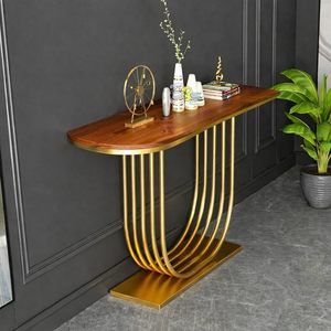 Modern Copper Coffee <b>Table</b> Marble Top Contemporary Metal Frame <b>Space</b>-<b>Saving</b> Non-Foldable Living Room Furniture Decorative Design - Product Image 6
