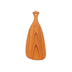 Planche à découper en bois en forme de larme avec poignée pour la cuisine, grande planche à découper en bois - Product Image 1