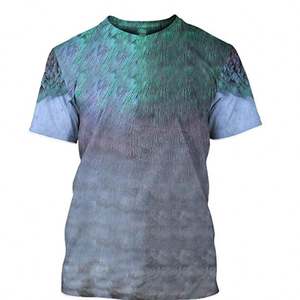 T-shirt Homme Coupe Droite Léger Respirant 100% Polyester Écologique Confortable Vente en Gros Tenue Décontractée OEM ODM Tricoté - Product Image 2