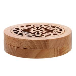 Quemador de incienso de madera con apariencia orgánica para interiores bohemios y decoración natural del hogar - Product Image 4
