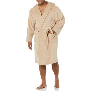RABUSH SPORTS Velour Premium Luxury Hotel Spa Unisex Waffle <b>Bath</b> Robe 100% Cotton Long Sleeve Absorbent Sleepwear for Men Women - Product Image 1