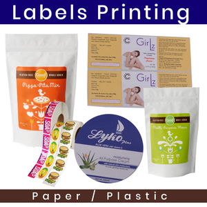 Custom Printed Adhesive <b>Labels</b> for Cosmetic Cream <b>Packaging</b> Various Materials Sticker <b>Labels</b> for Jars Bottles Tubes for Skincare - Product Image 3