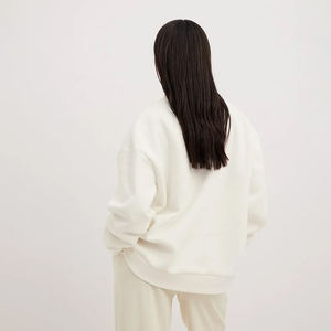 Sudadera Extra Grande Premium para Mujer, 100% Algodón, Lisa, Estilo Urbano de Lujo, Cuello Redondo, Sudadera para Mujer al por Mayor, Sudadera Personalizada - Product Image 2