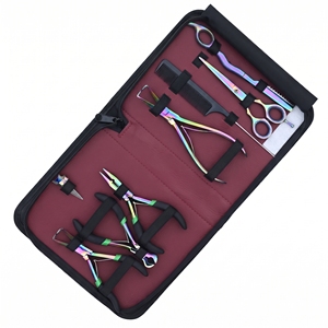 Kit Profesional de Herramientas para Extensiones de Cabello con Micro Anillos, Alicates para Remover Anillos, Cortador de Queratina, Tijeras de Peluquería - Product Image 1