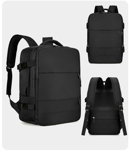 Minimalist <b>Nylon</b> <b>Backpack</b> 36-56L Waterproof Zipper Closure Unisex Softback Multi-Functional Shoulder Strap Webbing Handle - Product Image 1