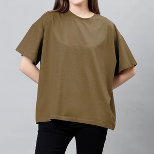 Meilleur fabricant de t-shirts pour femmes en gros, t-shirt oversize à manches courtes, t-shirt décontracté - Product Image 1