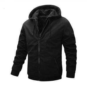 Men's <b>Brown</b> <b>Fleece</b> Jacket Stand Collar Zipper Closure Casual Autumn Wear Breathable Knitted Polyester Material - Product Image 2