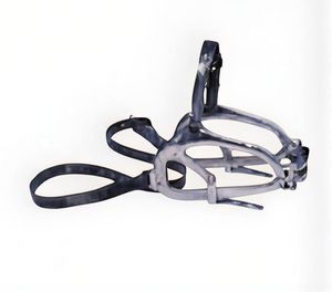 เครื่องมือสัตวแพทย์สำหรับเกษตรกร ที่ครอบปากแบบเต็มปากสำหรับสุนัข พร้อมสายหนัง อุปกรณ์สำหรับช่างตัดแต่งกีบม้า - Product Image 2