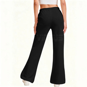 Latest Design OEM Service Women Flared <b>Pants</b> Comfortable Breathable Premium Quality Flared <b>Pants</b> For Women - Product Image 2