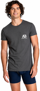 T-shirt décontracté pour homme AMY Brand 100% coton, manches courtes, uni, broderie sur le devant, respirant, coupe classique, logo personnalisé, vente en gros - Product Image 6
