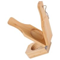 Klassieke houten citroenenpers, handmatige citruspers voor eenvoudige sapextractie zonder knoeien of korrels.