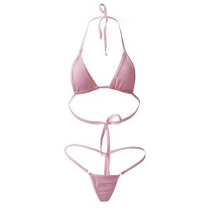 Women <b>Bikini</b> <b>Set</b> Ribbed Texture Square Neck Two Piece Swimwear High Waist Bottom Stretch Bathing Suit Beach Pool Summer Holiday - Product Image 3