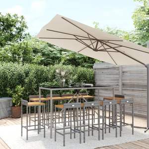 Ensemble de bar de jardin gris - Product Image 1